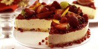 Torta gelada de panetone e frutas  (Cheese cake)